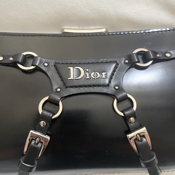 100% Authentic Vintage Christian Dior patent leather shoulder or clutch bag. - Picture 5 of 10
